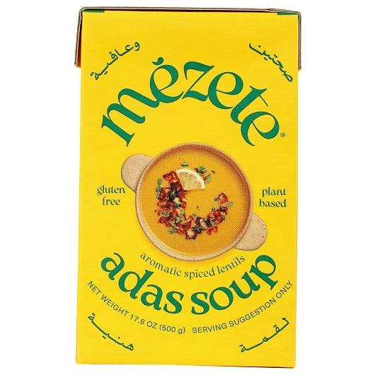 Mezete Middle Eastern Adas Lentil Soup, 8 x 17.6 oz Case - Prepared Foods - image 2