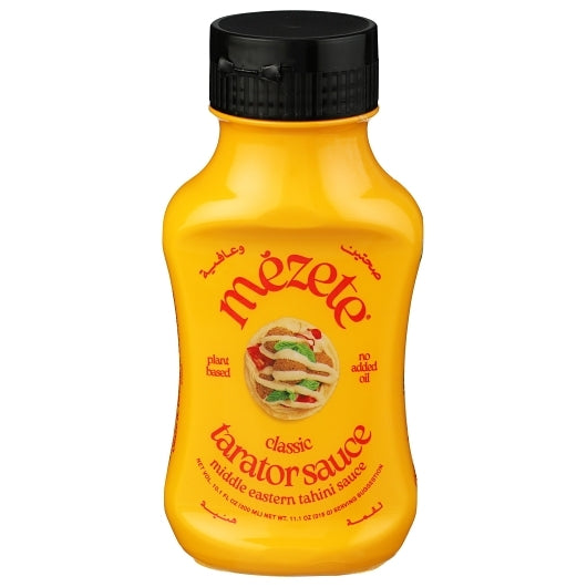 Mezete Classic Tahini Sauce, 8 x 11.1 oz Case - Condiments & Sauces