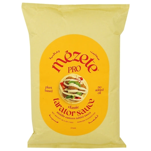 Mezete Classic Tarator Tahini Sauce, 4 x 35.3 oz Case - Condiments & Sauces