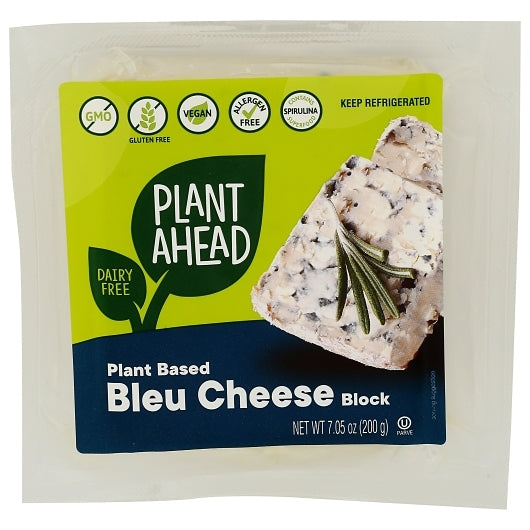 Plant Ahead Vegan Plant-Based Bleu Cheese Bar, 12 x 7.05 oz Case - Cheese & Dairy