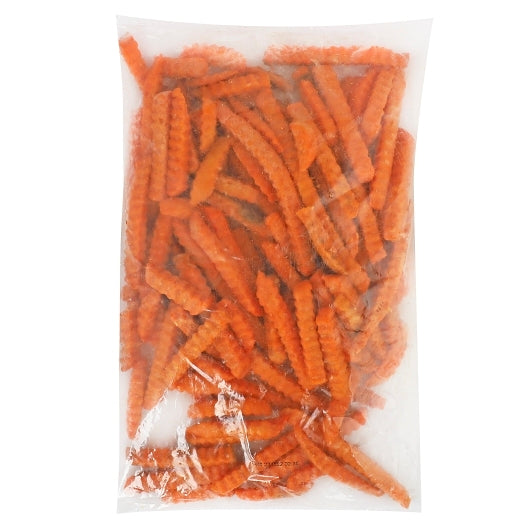Russet House Crinkle Cut Sweet Potato Fries, 6 x 2.5 lb Case - Frozen Potatoes Sides