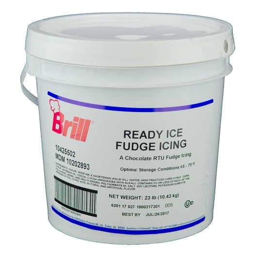 Brill Fudge Icing Transmart Pail, 1 x 23 lb Case - DOT product image 2