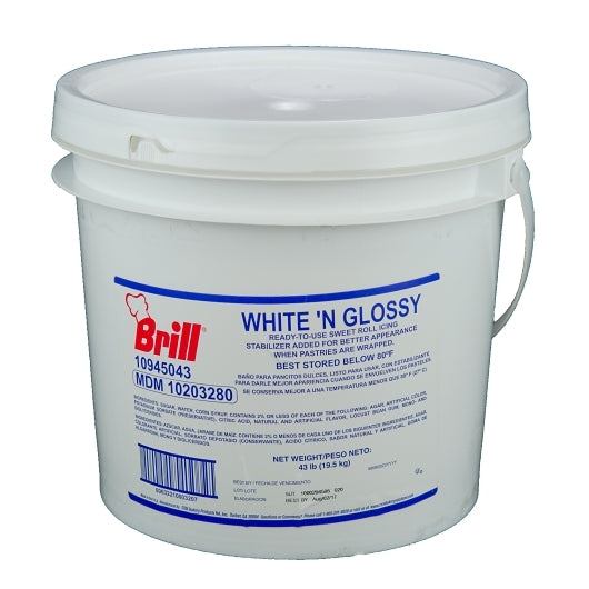 Brill White'N Glossy Ready To Use Icing, 1 x 43 lb Case - DOT product image 3