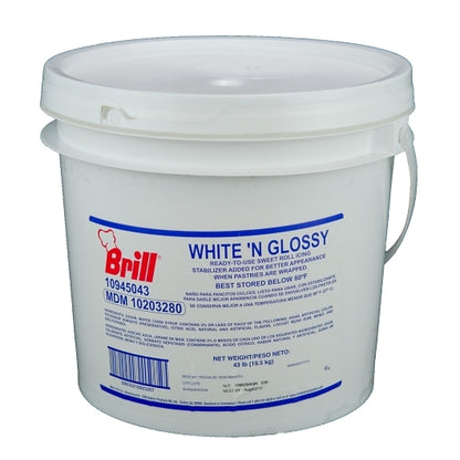 Brill White'N Glossy Ready To Use Icing, 1 x 43 lb Case - DOT product image 3