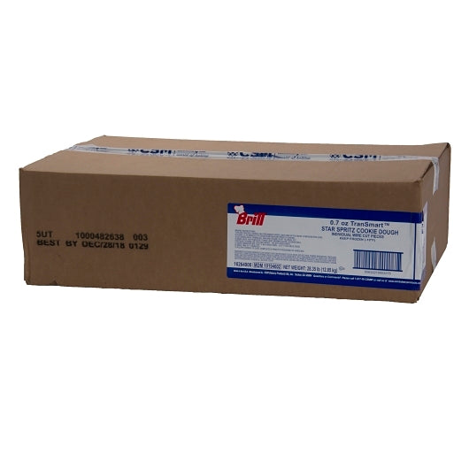 Brill Star Spritz Cookie Dough, 648 x 0.7 oz Case - GS1 closed shipping case image