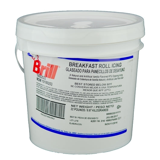 CSM Bakery White Ready To Use Breakfast Roll Icing, 1 x 22 lb Case - DOT product image 3