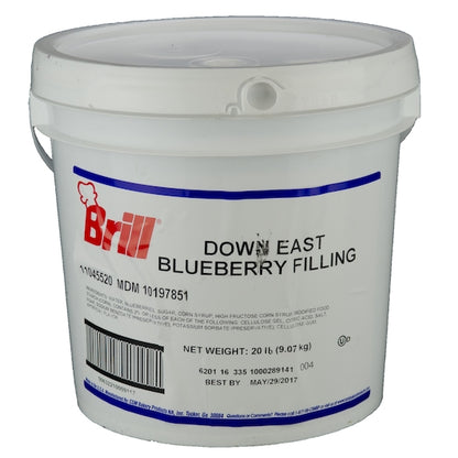 Brill Blueberry Filling, 1 x 20 lb Case - DOT product image 2