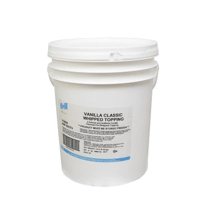 Brill Icing Vanilla Prewhip, 1 x 18 lb Case - Bakery & Desserts