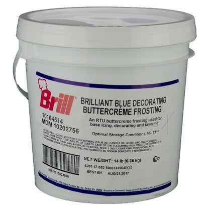 Brill Blue Decorating Icing, 1 x 14 lb Case - Bakery & Desserts
