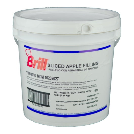 Brill Filling Sliced Apple Brill, 1 x 18 lb Case - DOT product image 3
