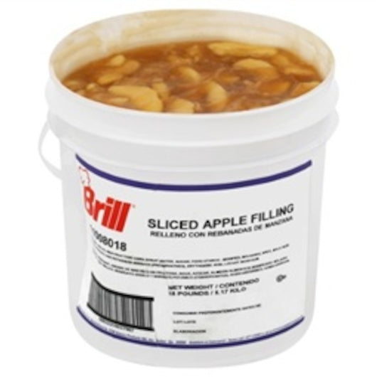 Brill Filling Sliced Apple Brill, 1 x 18 lb Case - Bakery & Desserts