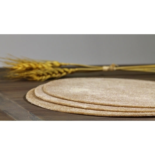 Ultra Thin Crust 16" Par-Baked Whole Wheat, Round Original Thin Crust Pizza Shells/Flatbread, 50 x 10.5 oz Case - GS1 product shown out of package