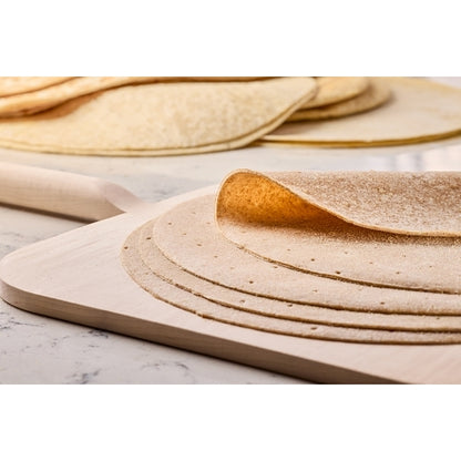 Ultra Thin Crust 16" Par-Baked Whole Wheat, Round Original Thin Crust Pizza Shells/Flatbread, 50 x 10.5 oz Case - GS1 product shown out of package