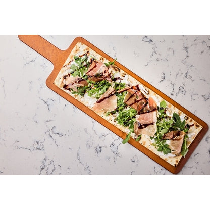 Ultra Thin Crust 16"X5" Rectangle Thin Crust Flatbread, 100 x 4 oz Case - Alternate product angle or state
