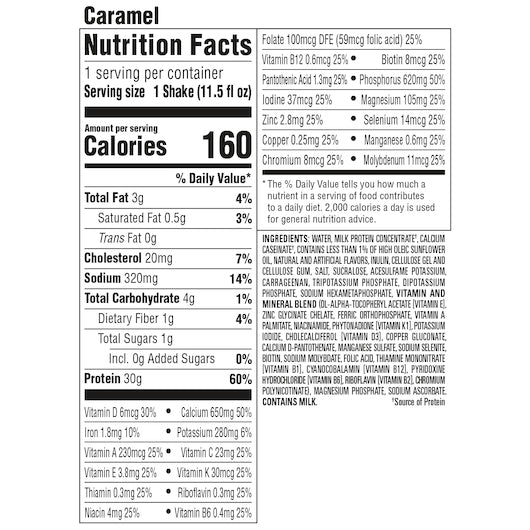 Premier Protein Caramel Protein Shake, 12 x 11.5 fl oz Case - DOT product image 2