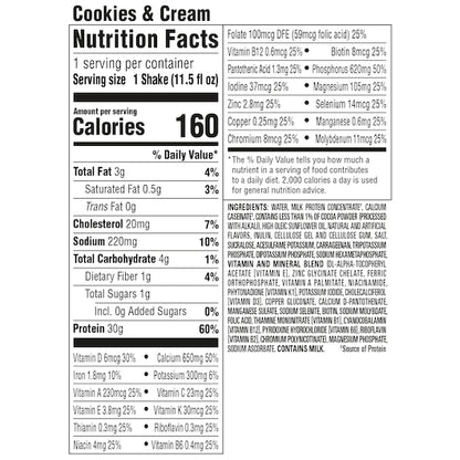 Premier Protein Cookies & Creme Protein Shake, 12 x 11.5 fl oz Case - DOT product image 2