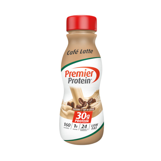 Premier Protein Cafe Latte Protein Shake, 12 x 11.5 fl oz Case - Health & Personal Care