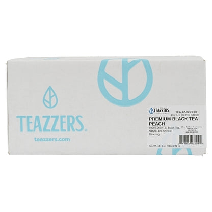 Teazzers BLACK PEACH TEA PREMIUM, 48 x 2 oz Case - DOT product image 6