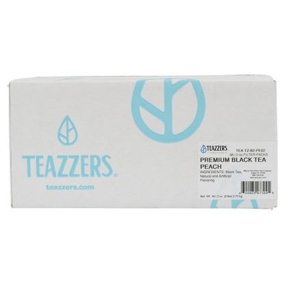 Teazzers BLACK PEACH TEA PREMIUM, 48 x 2 oz Case - DOT product image 2