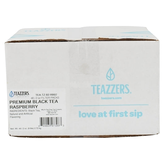Teazzers BLACK TEA RASPBERRY PREMIUM, 48 x 2 oz Case - DOT product image 8