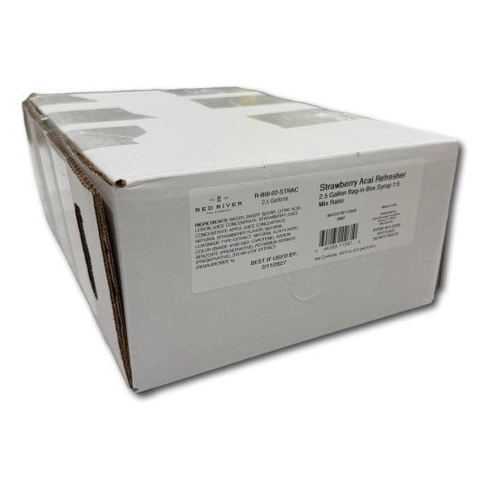 Red River Tea Company Strawberry Acai Refresher Syrup Bag-in-box, 1 x 3 GA Case - Coffee & Tea - image 2