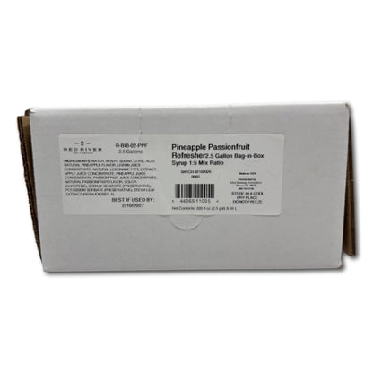 Red River Tea Company Pineapple Passionfruit Refresher Syrup Bag-in-box, 1 x 3 GA Case - Coffee & Tea