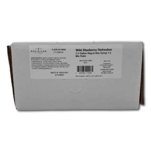 Red River Tea Company Wild Blueberry Refresher Syrup Concentrate, 1 x 3 GA Case - Coffee & Tea