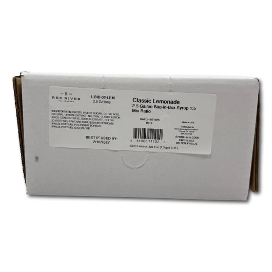 Red River Tea Company Classic Lemonade Syrup Bag-in-box, 1 x 3 GA Case - Coffee & Tea