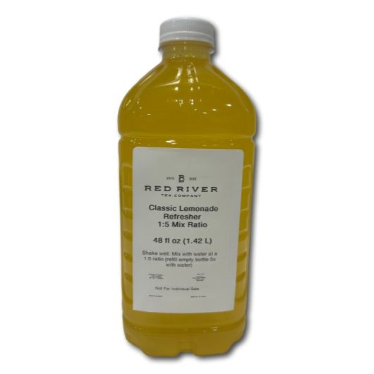 Red River Tea Company Classic Lemonade Bottled Syrup, 8 x 48 fl oz Case - Coffee & Tea