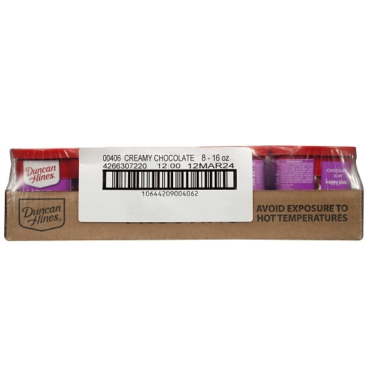 Duncan Hines Classic Chocolate Frosting, 8 x 16 oz Case - DOT product image 8