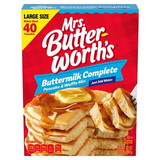 Mrs. Butterworth Pancake Mix Mrs Butterworth Buttermilk Box, 12 x 32 oz Case - Bakery & Desserts