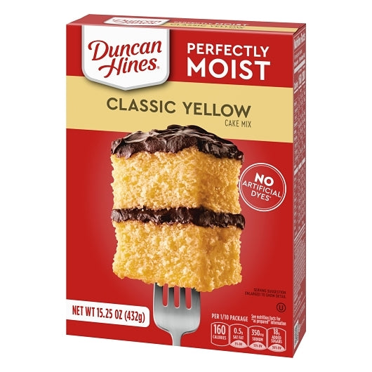 Duncan Hines Classic Yellow Cake Mix, 12 x 15.25 oz Case - DOT product image 5