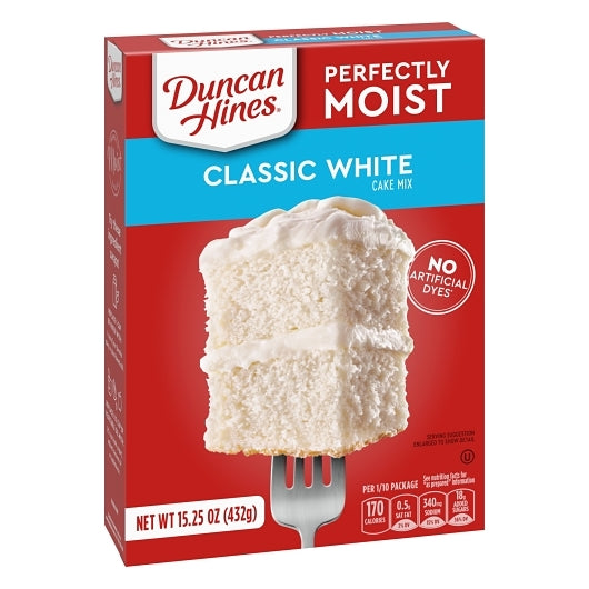 Duncan Hines Classic White Cake Mix, 12 x 15.25 oz Case - DOT product image 3