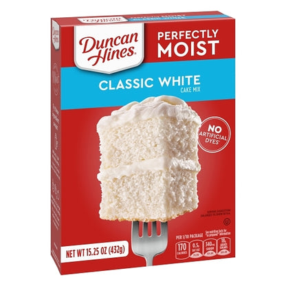 Duncan Hines Classic White Cake Mix, 12 x 15.25 oz Case - DOT product image 3