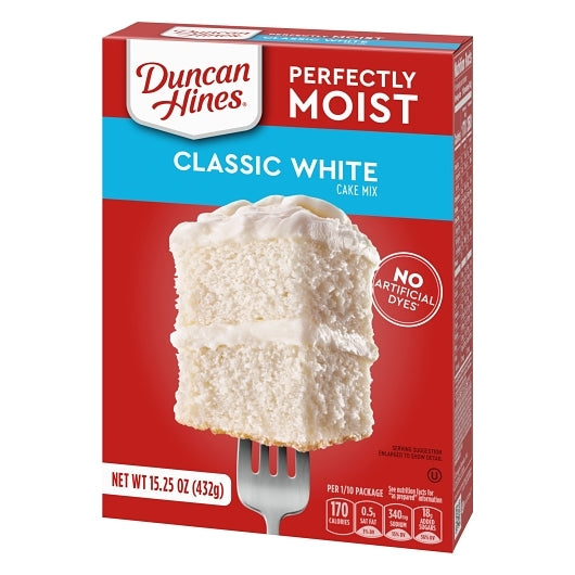 Duncan Hines Classic White Cake Mix, 12 x 15.25 oz Case - DOT product image 4