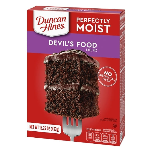 Duncan Hines Devil'S Food Cake Mix, 12 x 15.25 oz Case - DOT product image 3