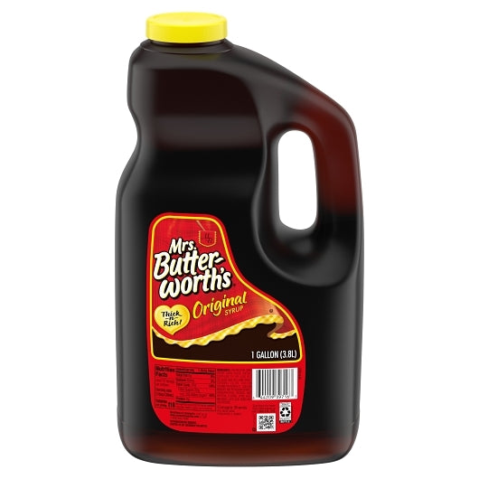 Mrs. Butterworth Original Syrup Bulk, 4 x 128 fl oz Case - Condiments & Sauces