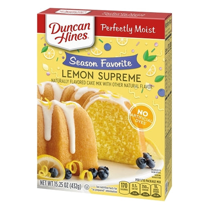 Duncan Hines Lemon Supreme Cake Mix, 12 x 15.25 oz Case - DOT product image 3