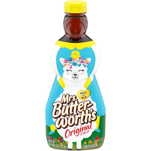 Mrs. Butterworth Original Syrup Bottle, 12 x 24 fl oz Case - Condiments & Sauces