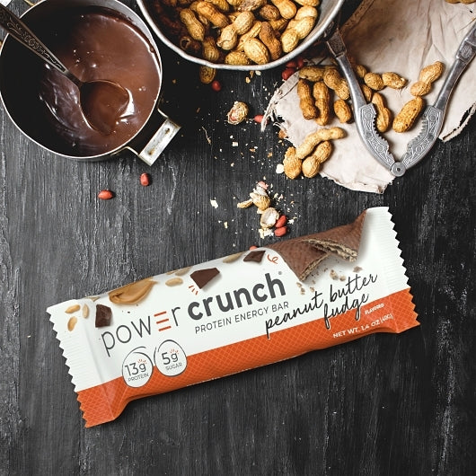 Power Crunch Original Peanut Butter Fudge Bar, 6 x 5 x 1.4 oz Case - Snack Bars & Granola Bars