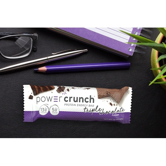 Power Crunch Original Triple Chocolate Bars, 6 x 5 x 1.4 oz Case - Candy & Confections