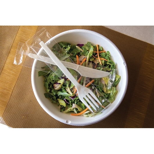 Ecosense 7In White Knife Individually Wrapped - Not Compostable, 1 x 750 x 750 each Case - DOT product image 2