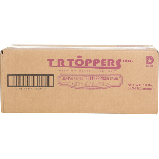 Butterfinger Ferrero Chopped Candy Bar, 2 x 5 lb Case - GS1 closed shipping case image