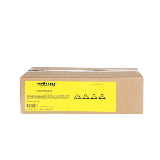 T R Toppers Fudge Brownie Bites Topping Bulk, 1 x 10 lb Case - GS1 closed shipping case image