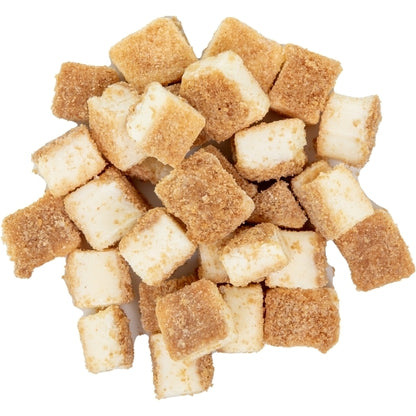 T.R. Toppers Box New York Petite Cheesecake Pieces Topping Bulk, 1 x 20 lb Case - GS1 product shown out of package