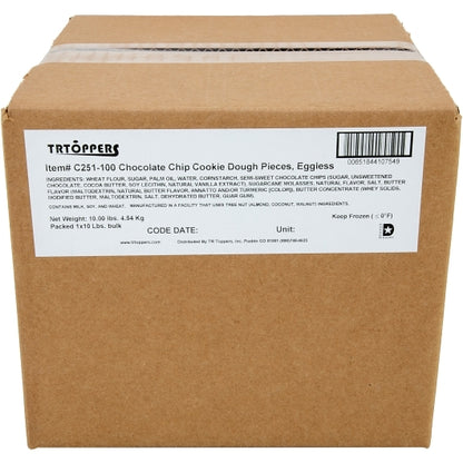 T.r. Toppers Chocolate Chip Cookie Dough Pieces Topping Bulk, 1 x 10 lb Case - DOT product image 6