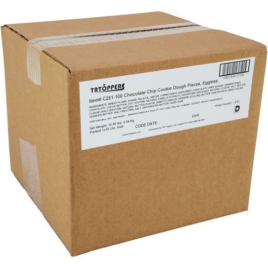 T.r. Toppers Chocolate Chip Cookie Dough Pieces Topping Bulk, 1 x 10 lb Case - DOT product image 7