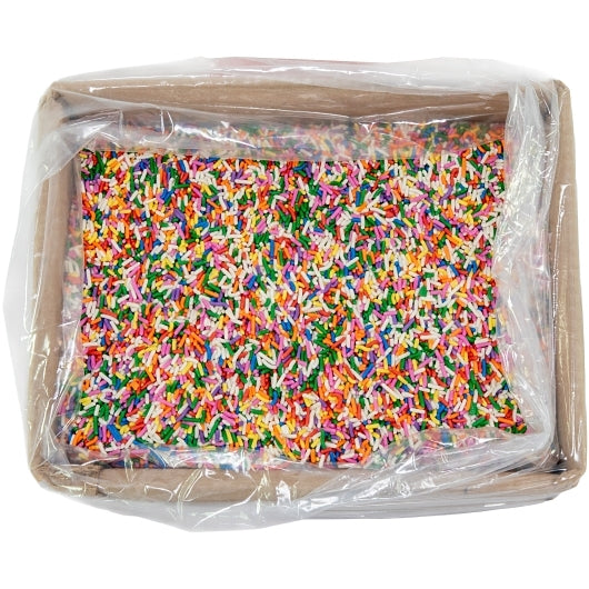 TR Toppers Rainbow Sprinkles, 1 x 10 lb Case - Pantry Ingredients