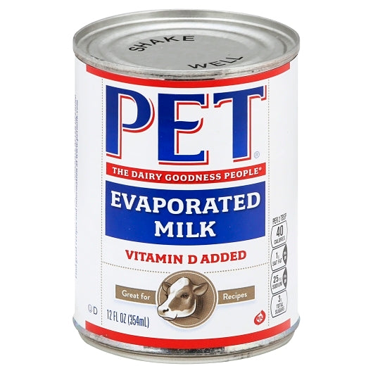 Pet Evaporated Milk , 24 x 12 fl oz Case - Pantry Ingredients