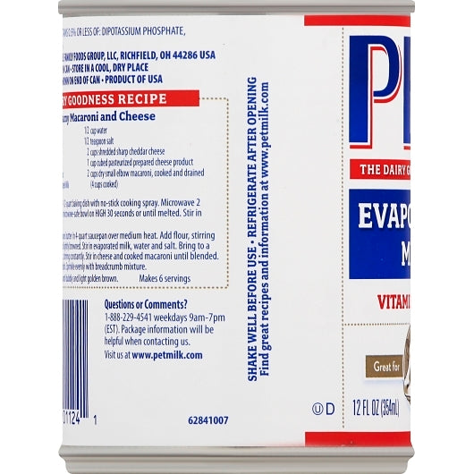 Pet Evaporated Milk , 24 x 12 fl oz Case - DOT product image 3